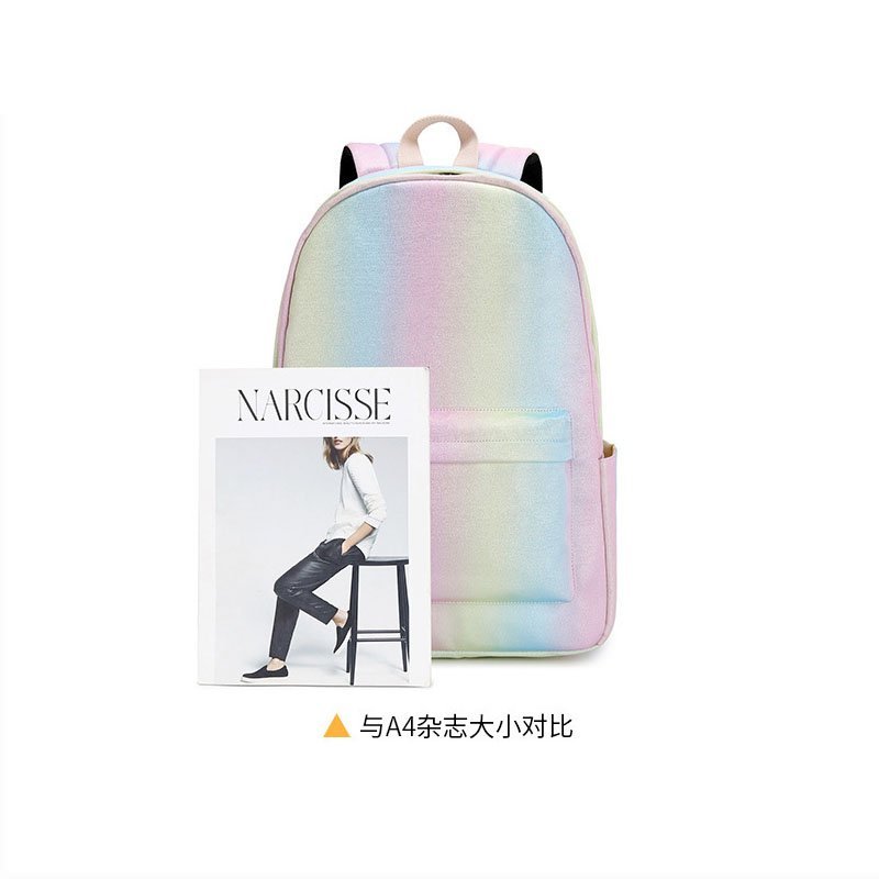 Rainbow Teen Girls School Backpack - 图片 3