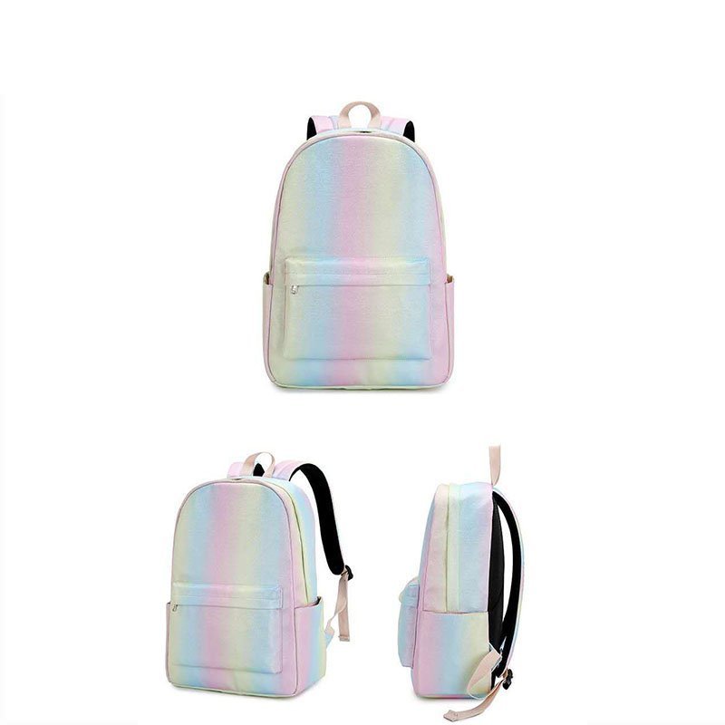 Rainbow Teen Girls School Backpack - 图片 4