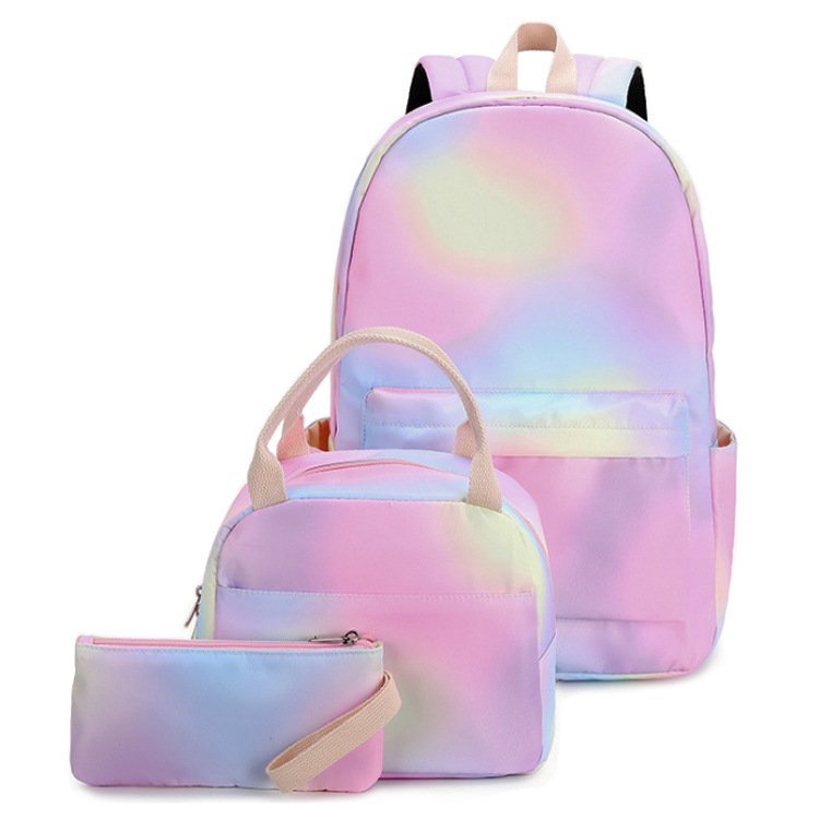 Rainbow Teen Girls School Backpack - 图片 5