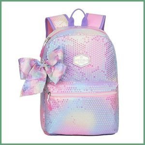 Sequins Fabric School Bag