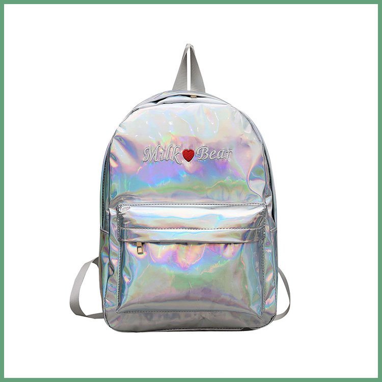 colorful laser school backpack