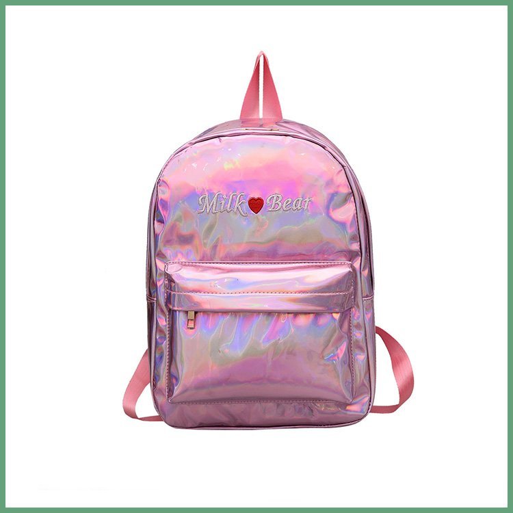 Laser Pu Material Girl's Mini Backpack - 图片 3