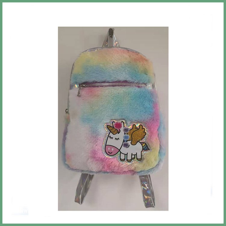 plush kids bag