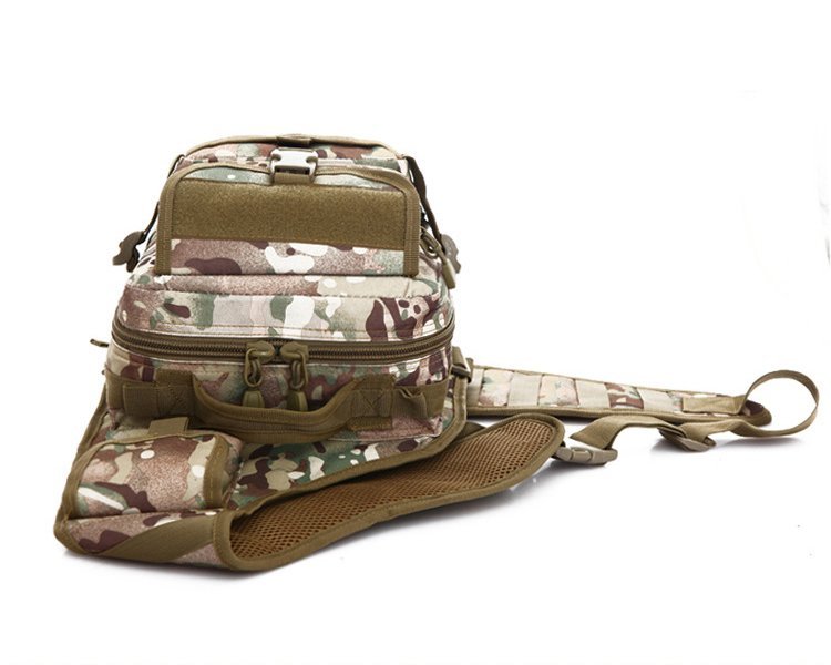 Outdoor sports gym shoulder strap military camouflage waist bag - 图片 3