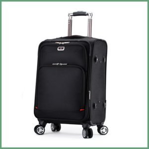 Factory direct 3 Piece luggage soft case Expandable Spinner Suitcase Luggage Set
