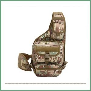 Outdoor sports gym shoulder strap military camouflage waist bag