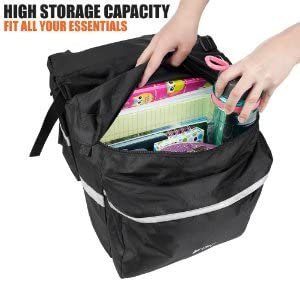 Bike Bag Bicycle Panniers with Adjustable Hooks - 图片 3
