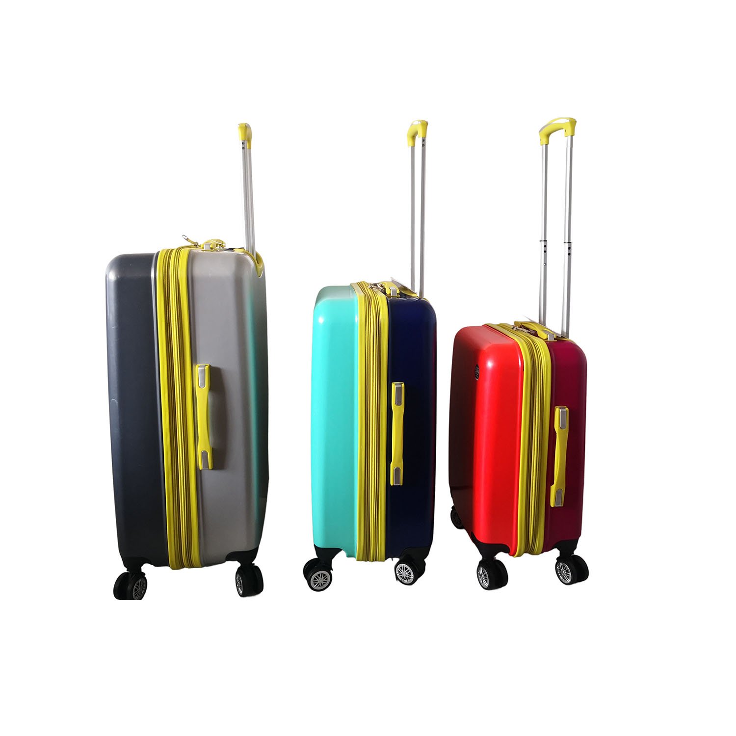3 pieces ABS+ PC Fashion Luggage trolley suitcase set - 图片 5