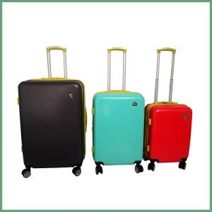 3 pieces  ABS+ PC Fashion Luggage trolley suitcase set