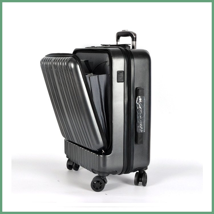 ABS Travel Smart luggage wheeled bag with front Pocket