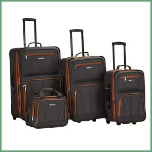 Cheaper Fashion Softside Upright Luggage Set,2-Piece 14/20 Inch