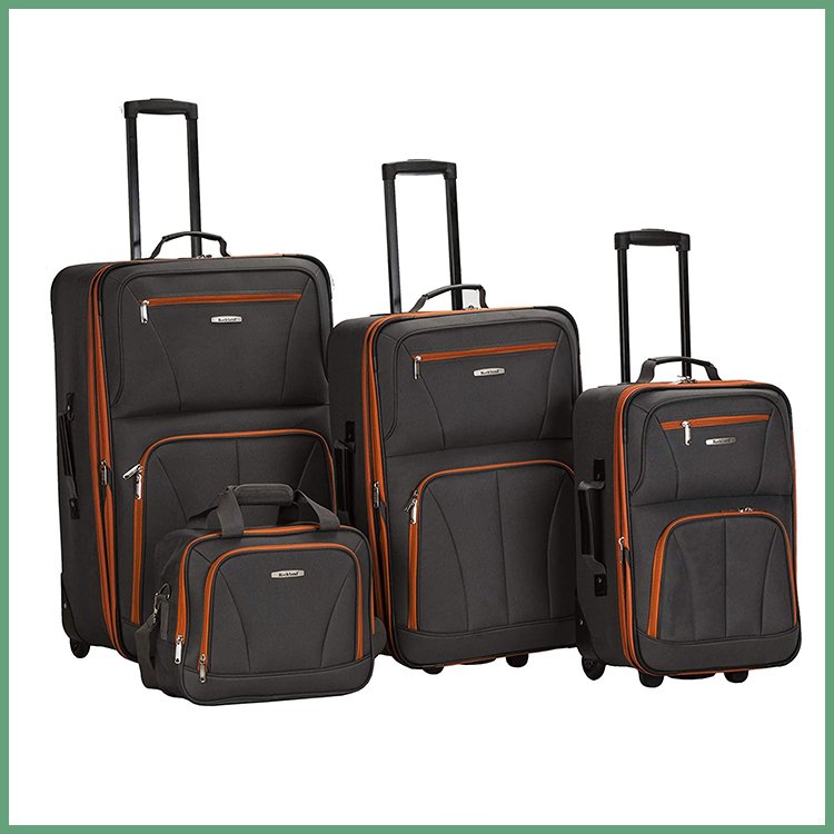Cheaper Fashion Softside Upright Luggage Set,2-Piece 14/20 Inch