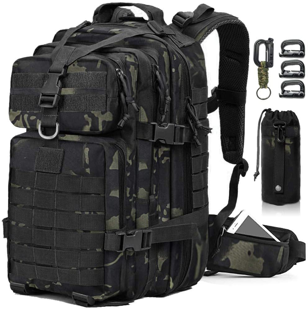 Military Tactical Backpack, Large Military Pack Army 3 Day Assault Pack Molle Bag Rucksack - 图片 9