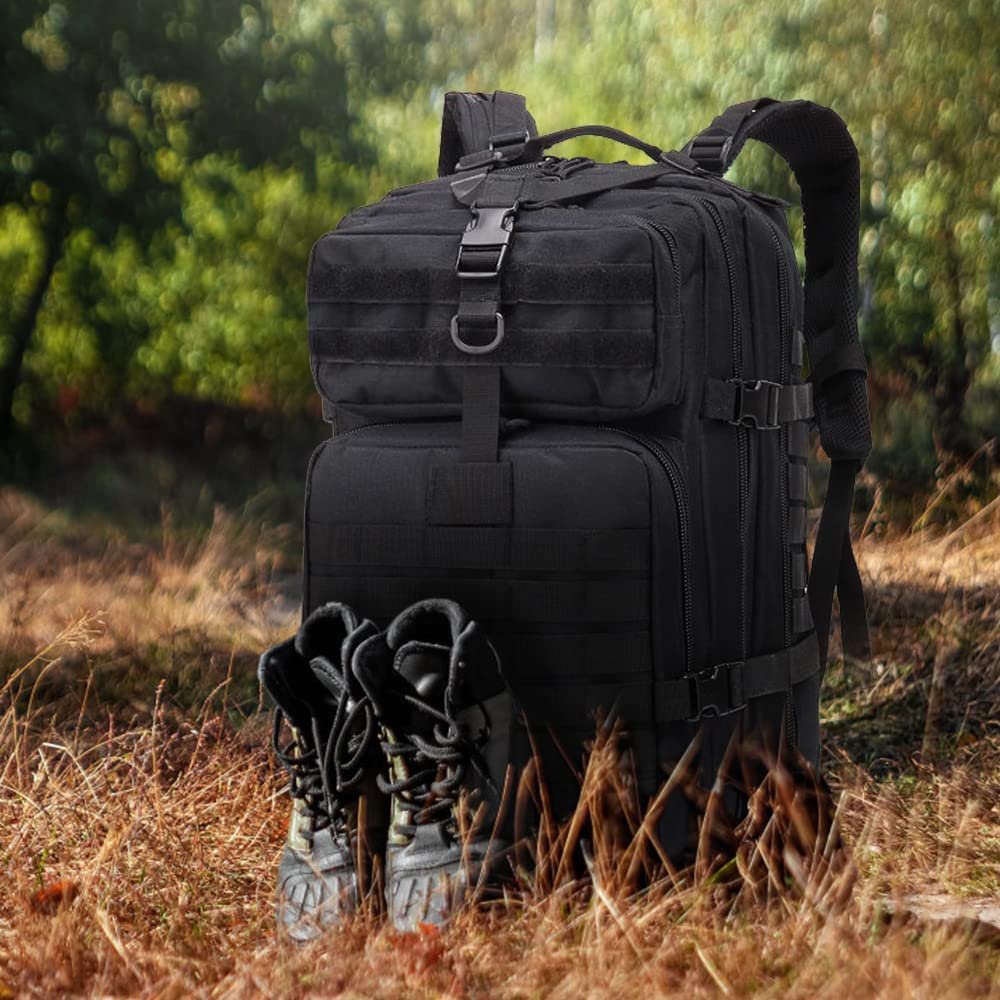 Military Tactical Backpack, Large Military Pack Army 3 Day Assault Pack Molle Bag Rucksack - 图片 5