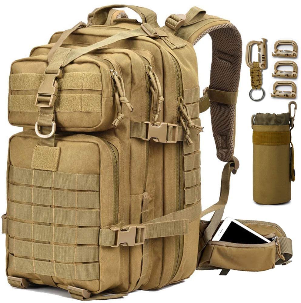 Military Tactical Backpack, Large Military Pack Army 3 Day Assault Pack Molle Bag Rucksack - 图片 8