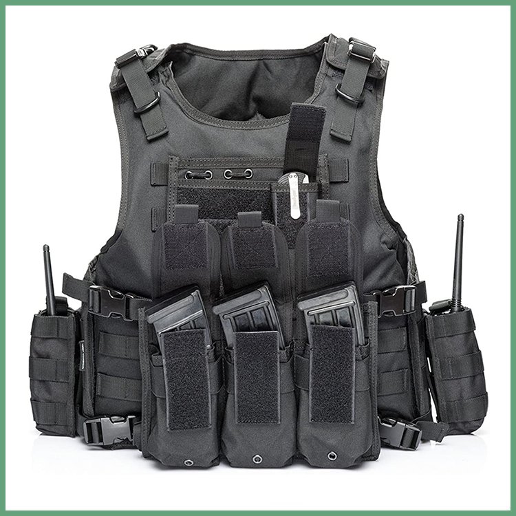 Outdoor Tactical Airsoft Vest Adjustable Fit Adult