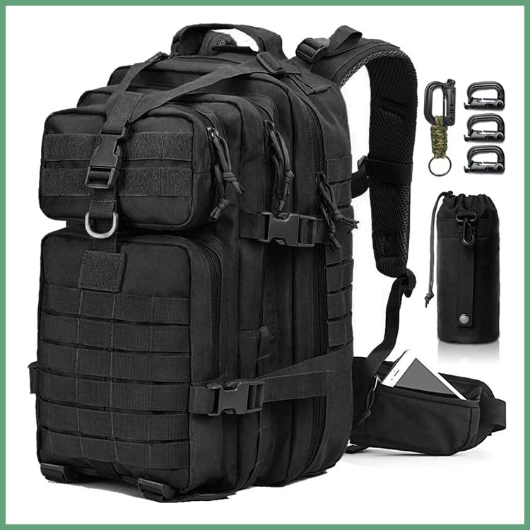 Military Tactical Backpack, Large Military Pack Army 3 Day Assault Pack Molle Bag Rucksack
