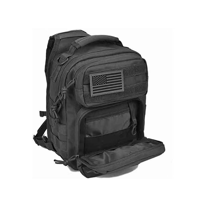 Tactical Sling Bag Pack Military Rover Shoulder Sling Backpack Molle Assault Range Bag EDC Diaper Bag Day Pack Black - 图片 3