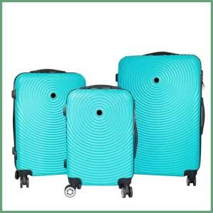 Fashionable Circle Design Multiple Colored 20/24/28 Inch ABS Travel Trolley Bag Suitcase Luggage Set