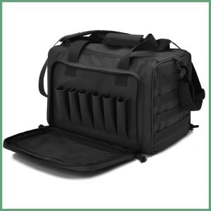 A Tactical Gun Range Bag Deluxe Pistol Shooting Range Duffle Bags