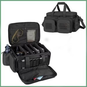 Army Bag Tactical Range Bag Shooting Range Duffle Bag with 9X Magazine Slots for Hunting
