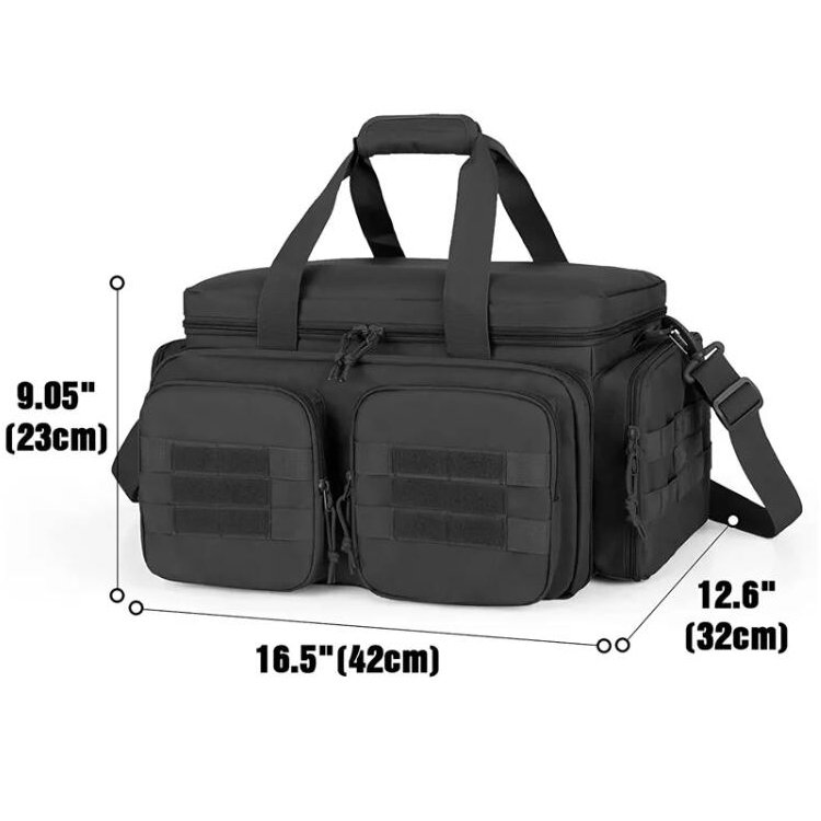 Army Bag Tactical Range Bag Shooting Range Duffle Bag with 9X Magazine Slots for Hunting - 图片 2