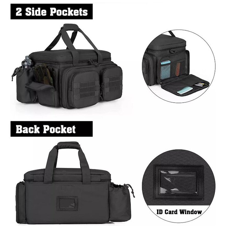 Army Bag Tactical Range Bag Shooting Range Duffle Bag with 9X Magazine Slots for Hunting - 图片 5