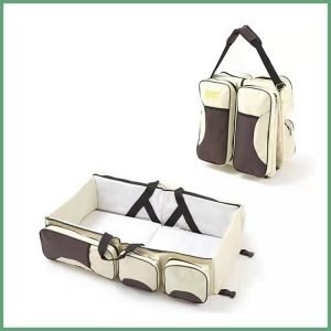 Fashion Travel Portable Bassinet 3 In 1 Diaper Bag Bed Changing Station Backpacks