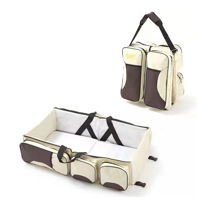 Fashion Travel Portable Bassinet 3 In 1 Diaper Bag Bed Changing Station Backpacks - 图片 2