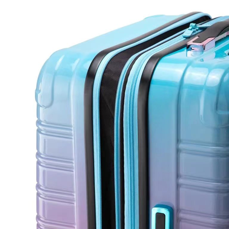 2022 Wholesale luggage beautiful Gradient Purple trolley luggage 360 universal wheels travel suitcase - 图片 3