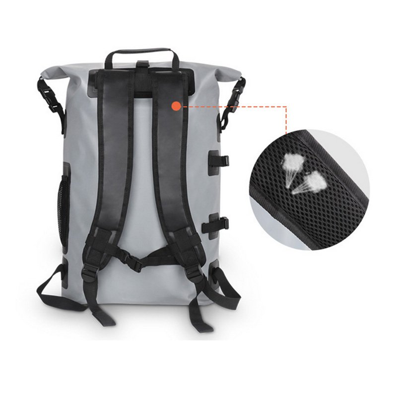 Waterproof Dry Backpack, Roll Top with Inside Pockets - 图片 3