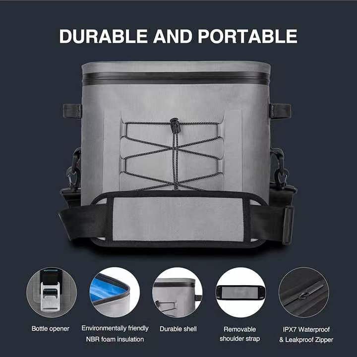 waterproof 30 cans thermal insulated soft cooler bags for camping - 图片 6