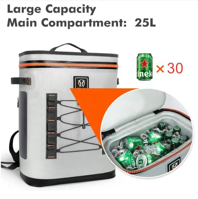 Soft cooler backpack with 30 cans capacity for beer cooler bag - 图片 4