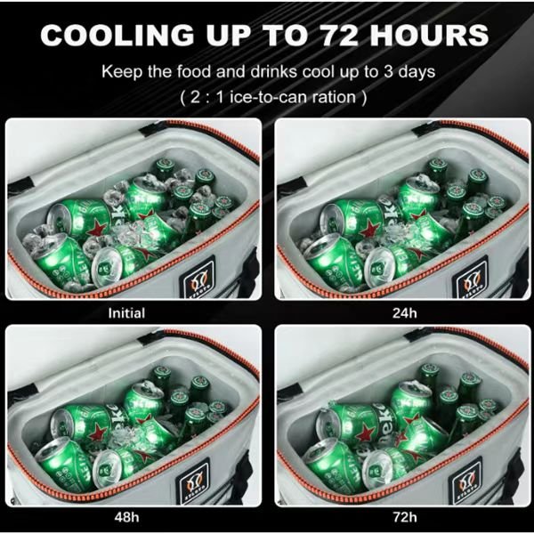 Soft cooler backpack with 30 cans capacity for beer cooler bag - 图片 5