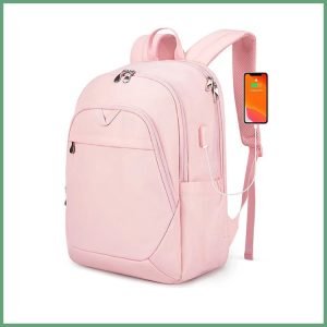Anti Theft Business Travel Women's Laptop Rucksack Bags Port Backpack